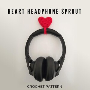 Heart Headphone Accessory Crochet Pattern, Beginner Friendly (PDF Pattern)