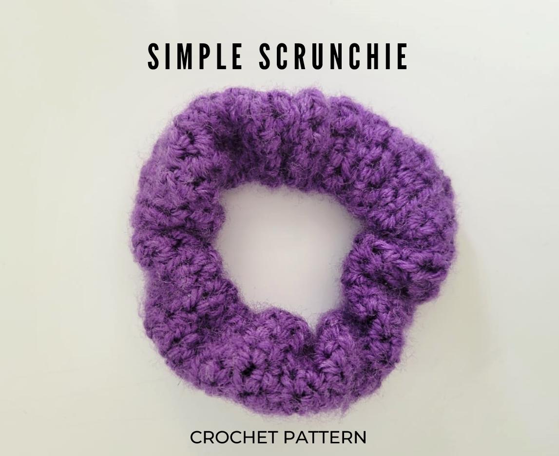 39 Crochet Scrunchies with Flowers, Ruffles, Bows, and Cherries 19 Crochet Scrunchie Pattern: Beginner-Friendly Hair Tie