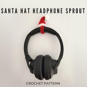 Weihnachtsmann Mütze Kopfhörer/Draht Accessoire Muster häkeln