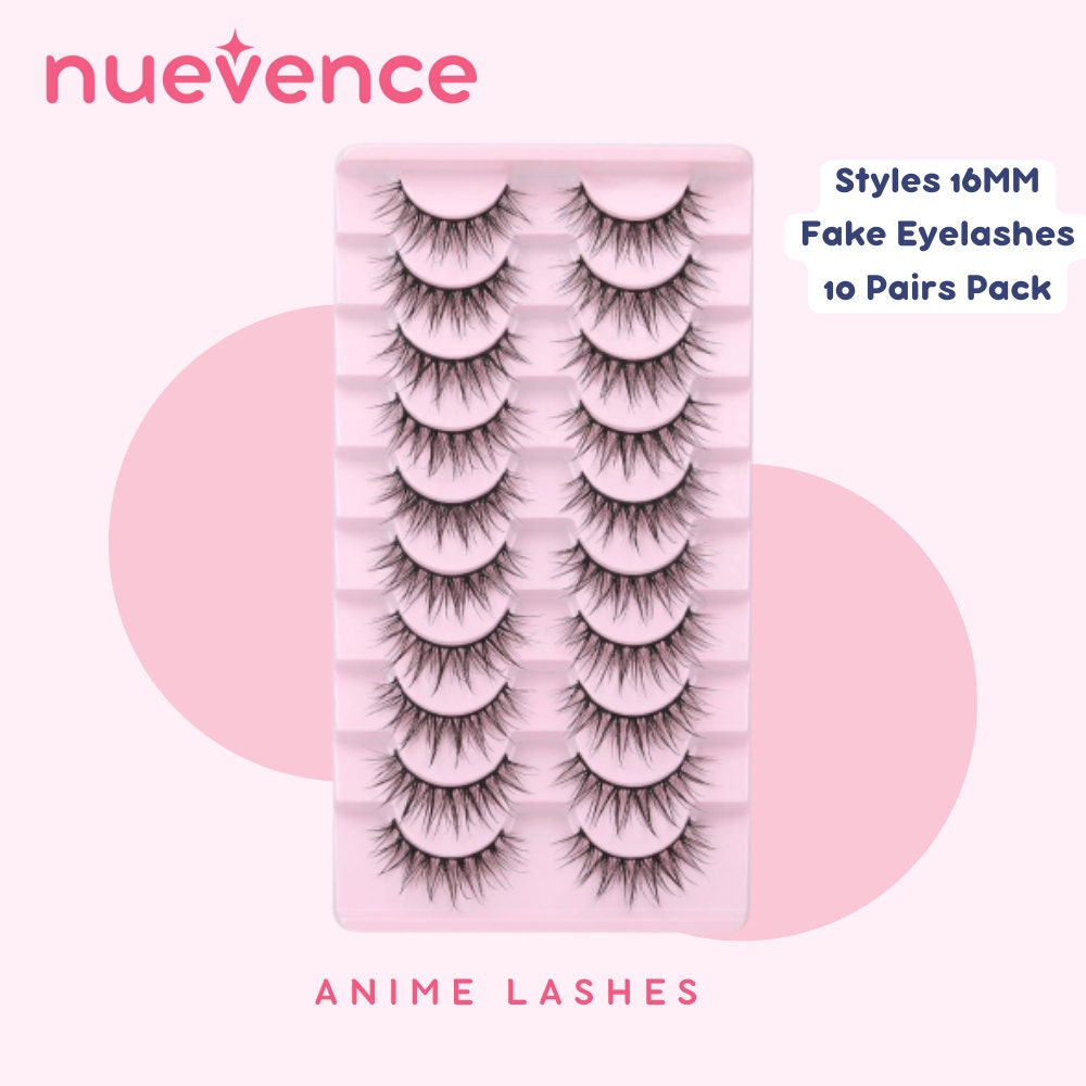 Manga Lashes Natural Wet Look False Eyelashes Manhua Anime Cosplay