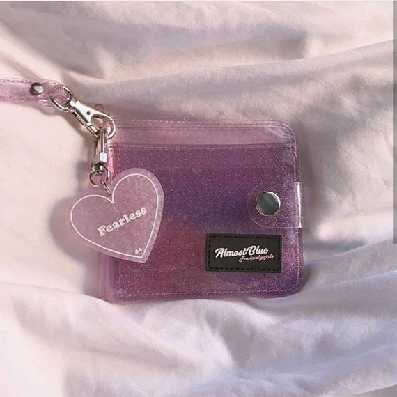 Cartera transparente Cartera de gelatina transparente PC Llavero