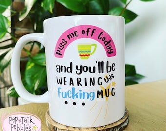 Taza con eslogan grosero: Regalo con groserías