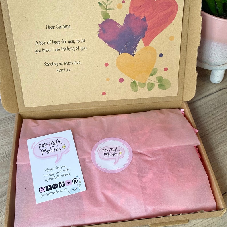 Personalised hug in a box box of hugs Gift for her Pamper Box Just because image 6
