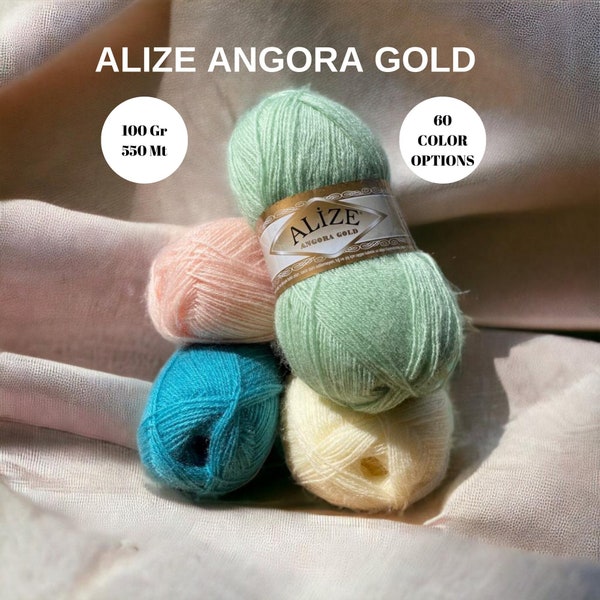 Alize Angora Gold Wool Yarn, Wool Yarn, Crochet Yarn, Mohair Yarn, Lace Yarn, Angora Wool, Knitting, Alize Yarn, Knit Yarn, Cardigan Yarn