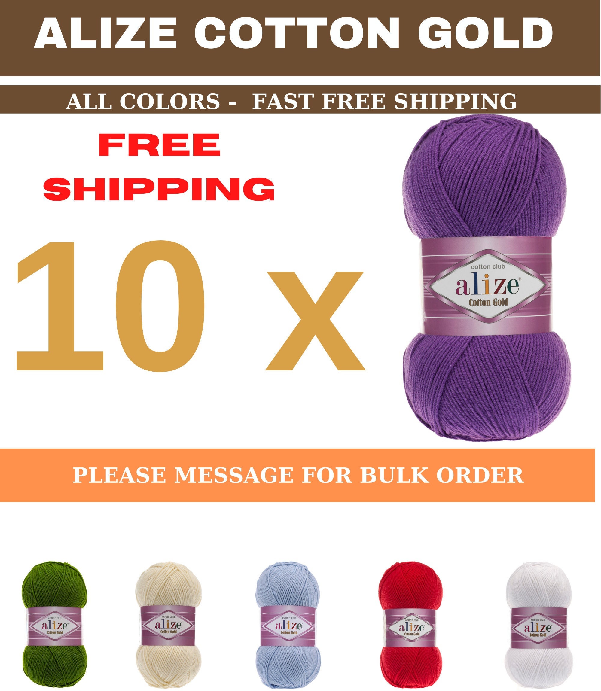 Alize Cotton Gold Yarn/ Amigurumi Cotton Yarn / Cotton Acrylic Blend / Baby  Cotton Yarn /alize Yarn / Knitting Yarn / Amigurumi Crochet 