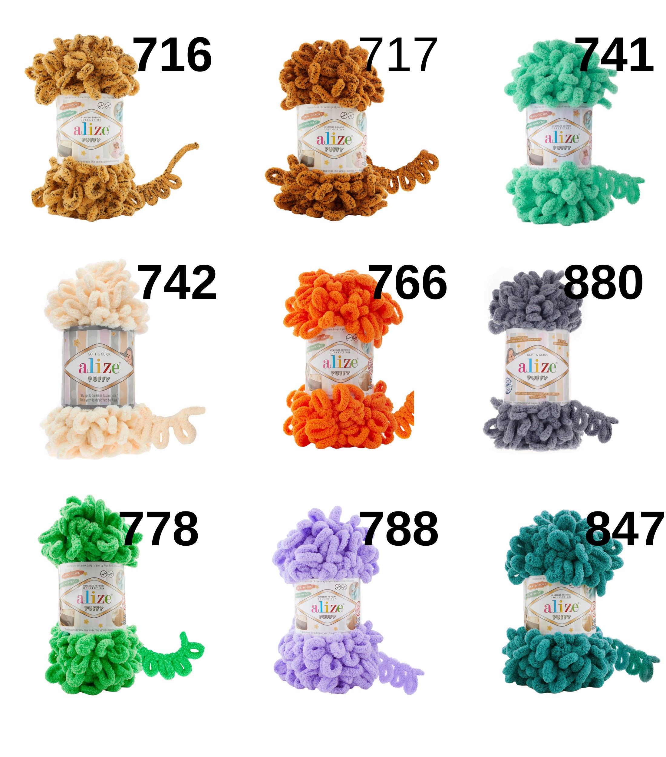 Alize Puffy Blanket Yarn Alize Yarn Alize Loop Yarn Etsy