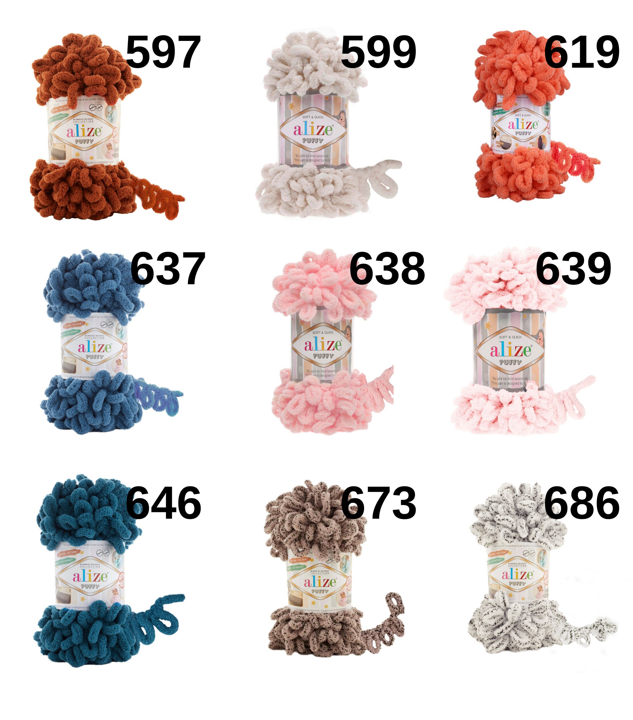 Alize Puffy Blanket Yarn Alize Yarn Alize Loop Yarn Etsy