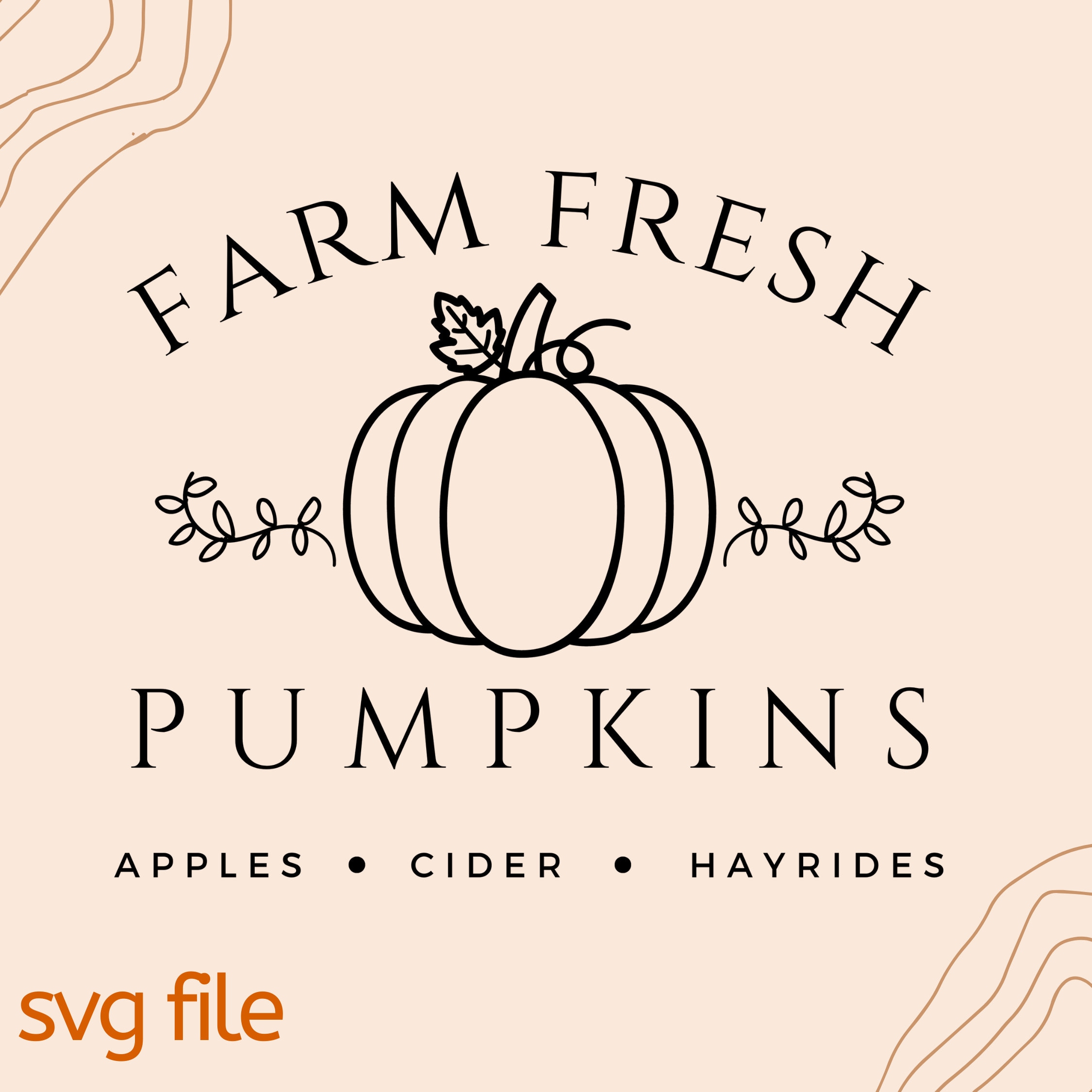 Farm Fresh Pumpkins SVG Pumpkin SVG Hey There Pumpkin Hello - Etsy