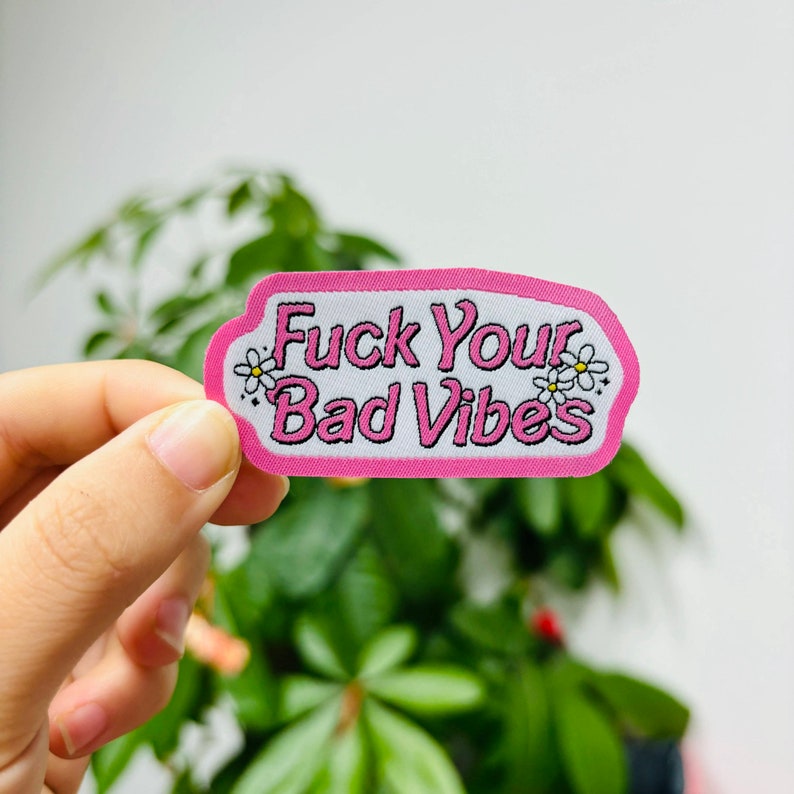 Iron-On Patches f your bad vibes