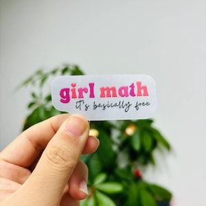 Iron-On Patches girl math
