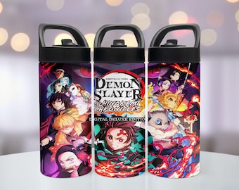 Anime Tumbler Slayers 16oz, 20oz. for girls and boys Back to school, Perfect Gift for Anime Fans, Videogame Cup