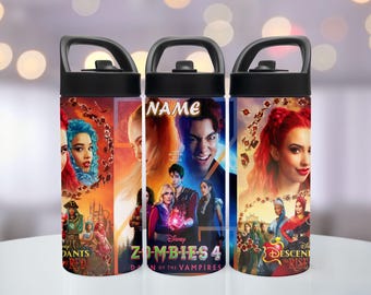 Descendants and Zombies Tumbler Stainless Steel Kids Water Bottle, 16oz 20oz