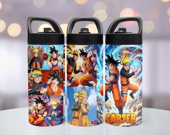 Anime Stainless Steel Water Bottle, Anime Tumbler