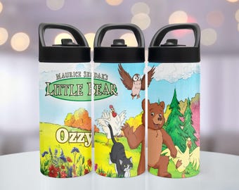 Little Bear Water Bottles 16oz, 20oz. Back to school, gifts for kids
