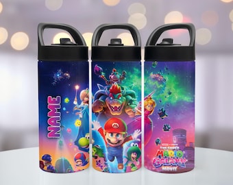 Super Mario Galaxy Film Edelstahlbecher, personalisierte Kinderwasserflasche