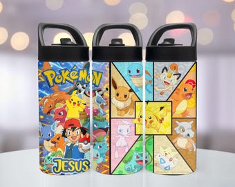 Anime Custom Kids Water Bottles 16oz, 20oz. for girls and boys Back to school, gifts for boys, Anime Fan personalized with name