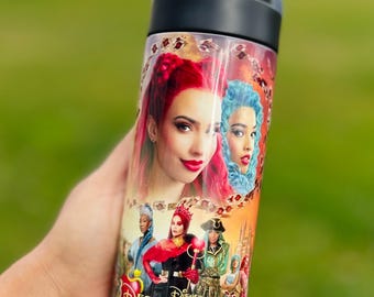 Descendants Stainless Steel Water Bottle, Personalized Kids Gift