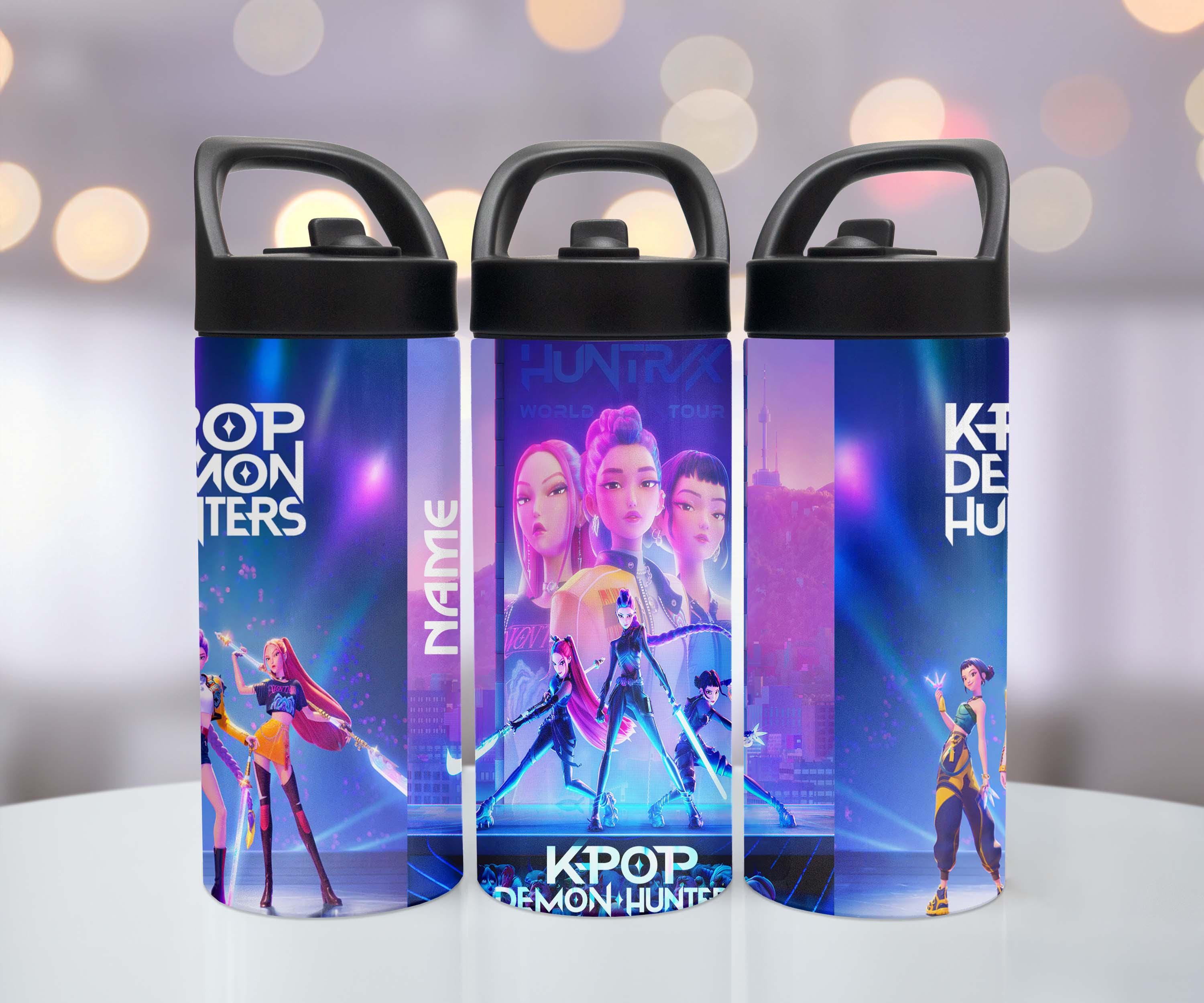 Personalized K-pop Demon Hunters Water Bottle, Stainless Steel