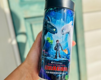 Personalized Dragon Stainless Steel Kids Water Bottle, 16oz 20oz