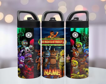 Five Nights at Freddys Water Bottle: Stainless Steel - Halloween Tumbler