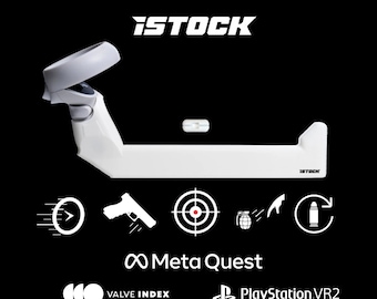 iSTOCK - Virtual Reality Gunstock for Meta Quest 2 & 3 - Valve Index - PSVR2