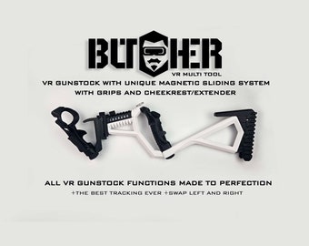 The Butcher Virtual Reality two-handed magnetic Gunstock for Quest 2 and Quest 3