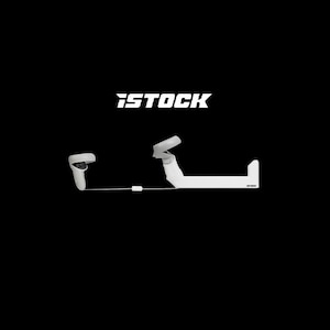 iSTOCK VR Gunstock for Meta Quest 2, Quest 3, and Quest 3s - Pro Grade Light Weight Highest Mobility - Stabilize Aim for Maximum Precision