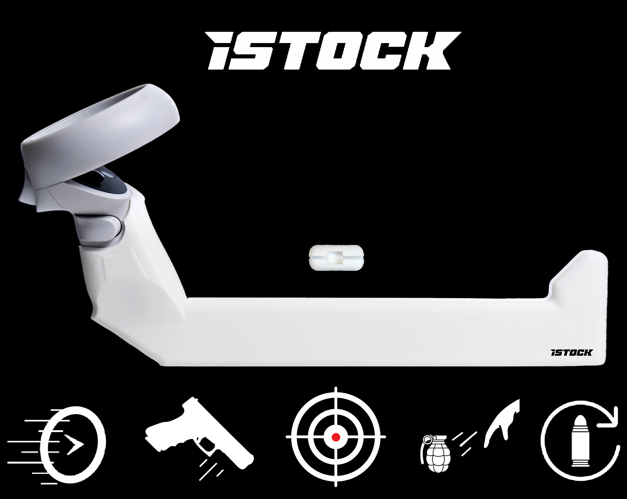 Istock Virtual Reality Gunstock for Meta Quest 2 Quest Etsy