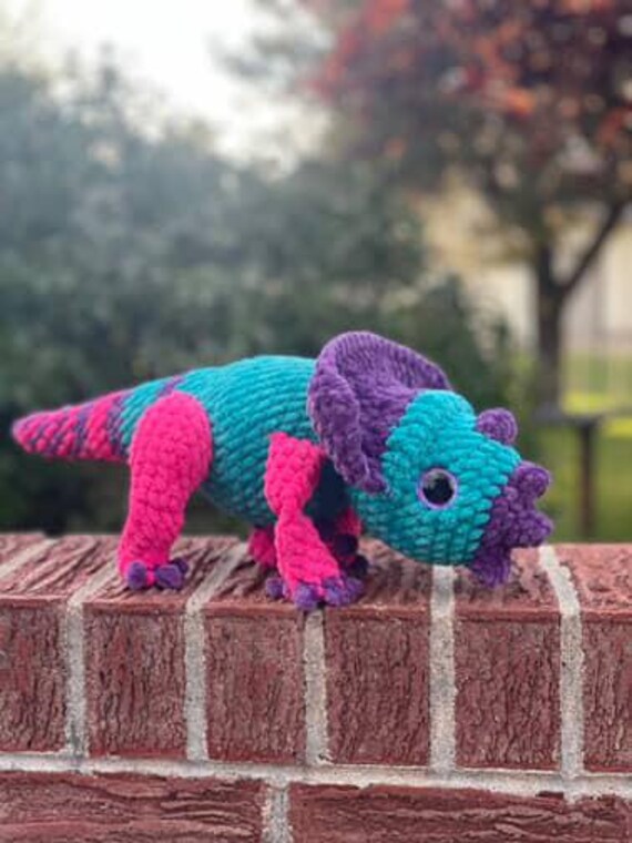 Dolores the Aquilops Crochet PATTERN ONLY - Etsy
