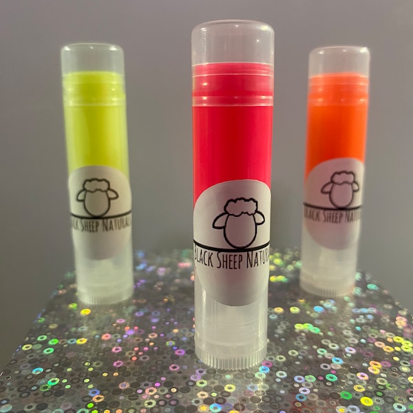 Black Sheep Chapstick- Custom all natural lip care, lip balm, natural chapstick, you pick color and scent!