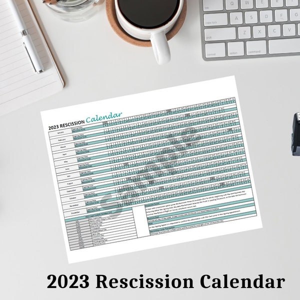 Notary Calendar 2023 Etsy