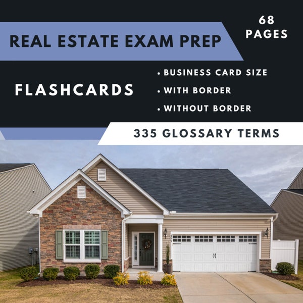 Real Estate Exam Study Guide Etsy