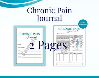 Diario del dolore cronico stampabile, registro del dolore, registro medico (documento PDF)