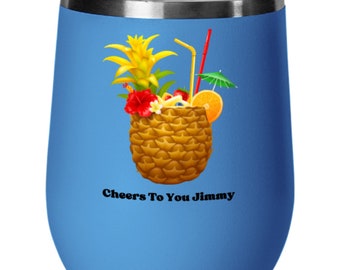 Margaritaville Lifestyle, Parrot Heads, Jimmy Buffett Tribute, Wine Tumbler, Traveling Mug, Paradise Vibes, Island Wedding, Staycations