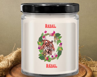 Tiger Candle, Novelty Gift, Birthday, Friendship, Mother, Sister, Girlfriend, Rebel In Your Life
