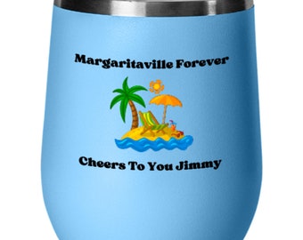 Margaritaville Lifestyle, Parrot Heads, Jimmy Buffett Wine Tumbler, Traveling Mug, Paradise Vibes, Island Wedding, Staycations, Vacations