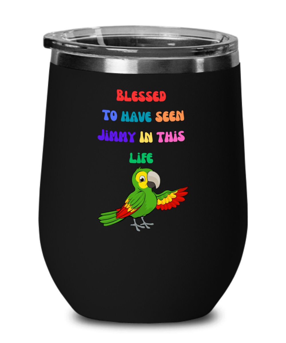 Jimmy Buffett Tributte, Wine Tumbler, Parrot Heads, Birthday, Friends, Co-workder, Rememberance, Margaritaville Forever, Island Time