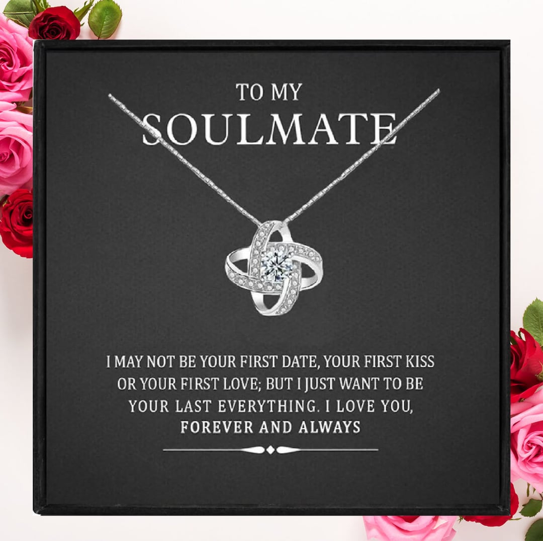 Buy To My Soulmate 925 Sterling Silver Necklace Gift for Wife/ Fiancée  Girlfriend Gifts for Her Online in India