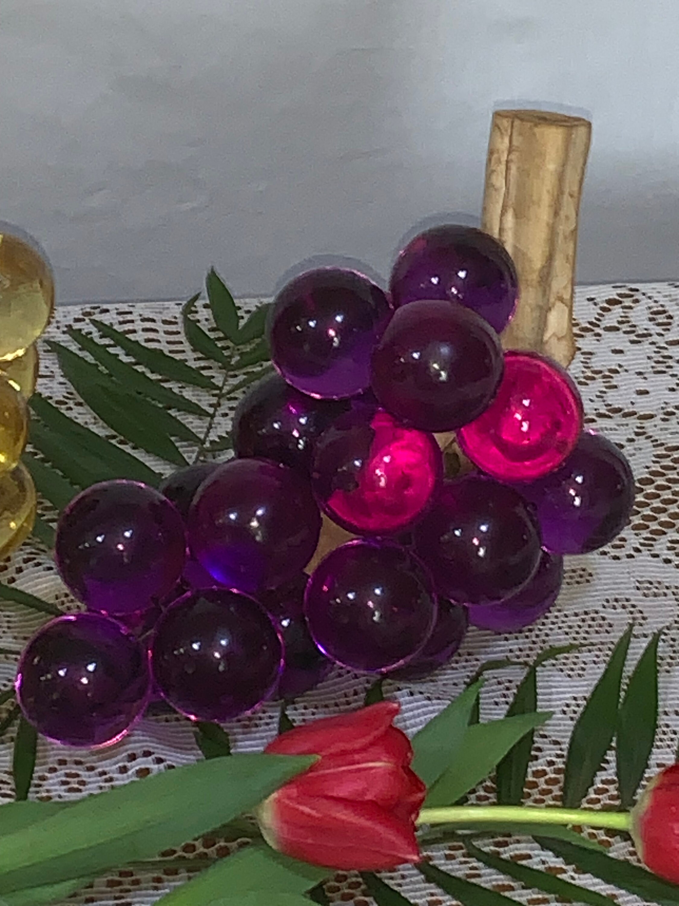 1940's Antique All Original Extra Large Lucite & Driftwood GRAPE