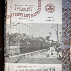 Vintage-Canadian Railroad Historical Association 1962, 1964, 1965, 1966 en 1969 pamflet/boekjes/boeken 9&quot; x 6&quot; - 27 verschillende boekjes