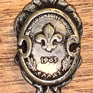 1963 RARE Vintage “800” Sterling Silver-BOY SCOUT-11th World Jamboree Mondial Collector Memorabilia Spoons
