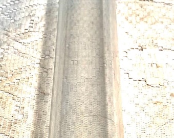 Vintage 1950s Pyrex JAJ Glass Hollow Rolling Pin Cold/Ice Water Fillable with a Red Plastic End Caps *NEWLY LISTED*