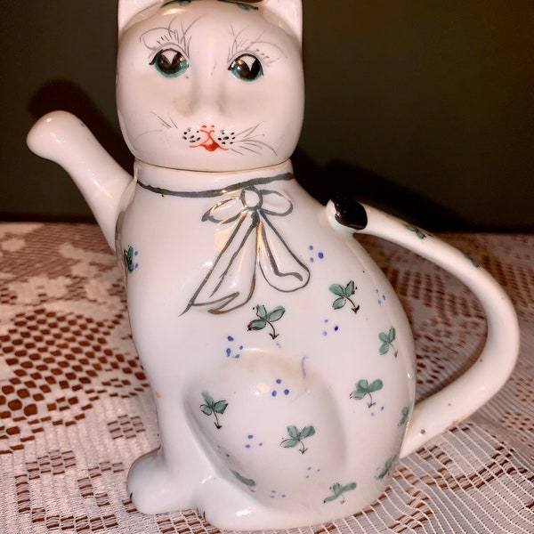 Cat Tea Pot Etsy
