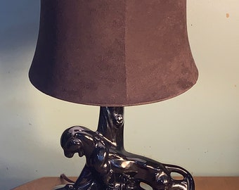 1950's US vintage Black Panther Table Lamp / 1950年代