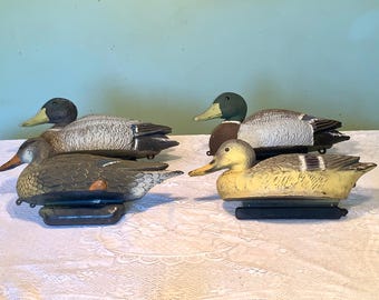 Vintage Hunting Ducks Life Like Size Floating   Duck Decoys Four (4) to Choose from!