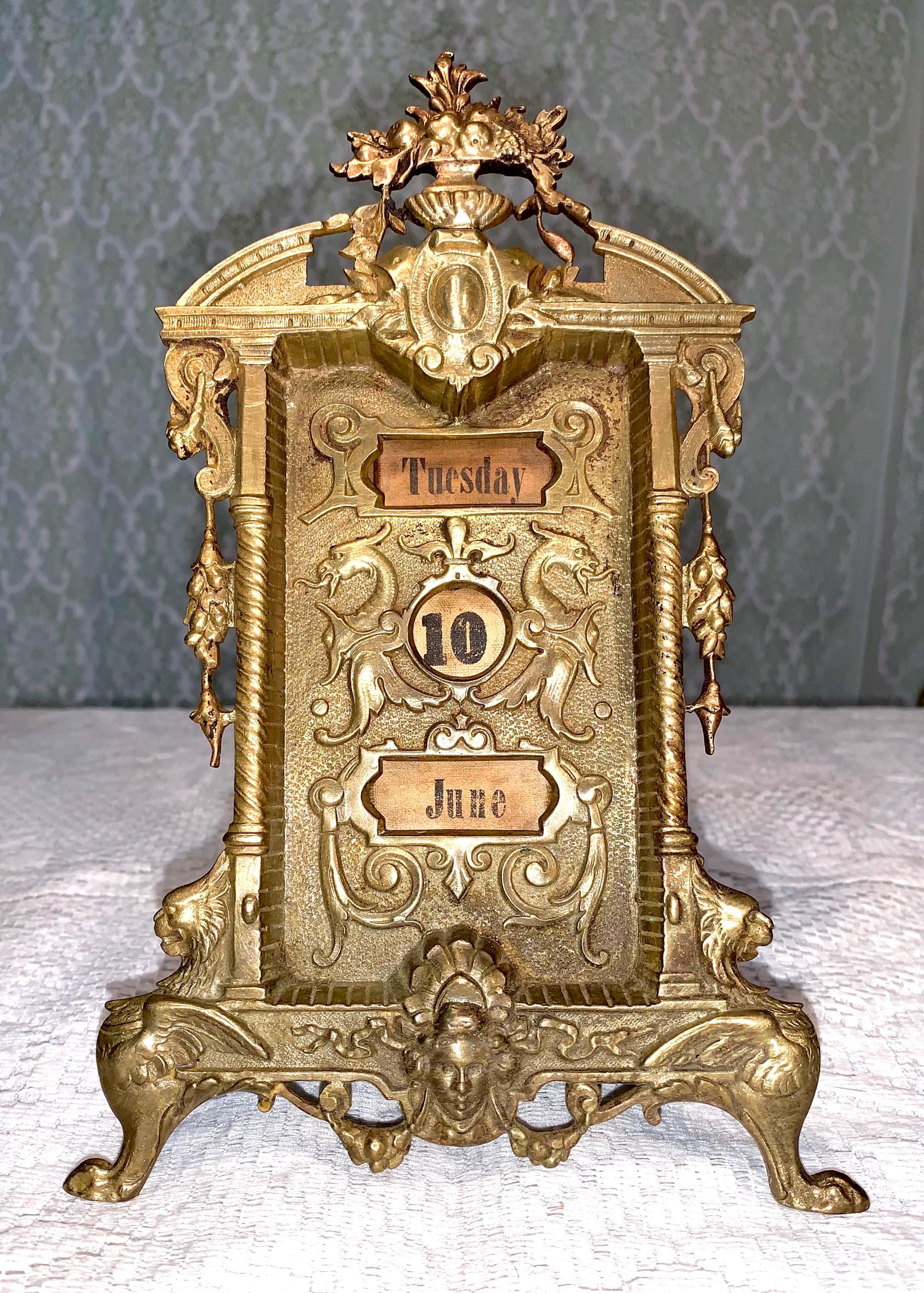 Antique perpetual calendar - Etsy 日本
