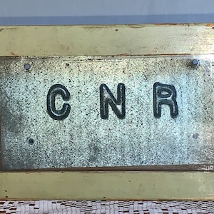 CNR Memorabilia-Antique 1940s Hand Made Wooden, Metal, Glass CNR Canadian National Railway Collectible Display Box