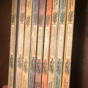 Série bibliothèque pissenlit vintage des années 1960-Duo de livres pour enfants-(deux histoires-une au recto-une au dos-lot de 9