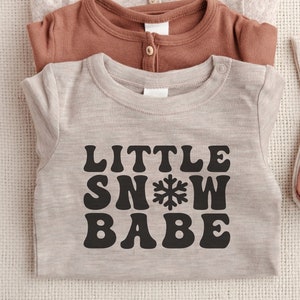 Bambini Inverno SVG PNG, Toddler Christmas SVG, Natale svg per camicie, Ragazza Natale camicia file per Cricut, Fiocco di neve, Little Snow Babe