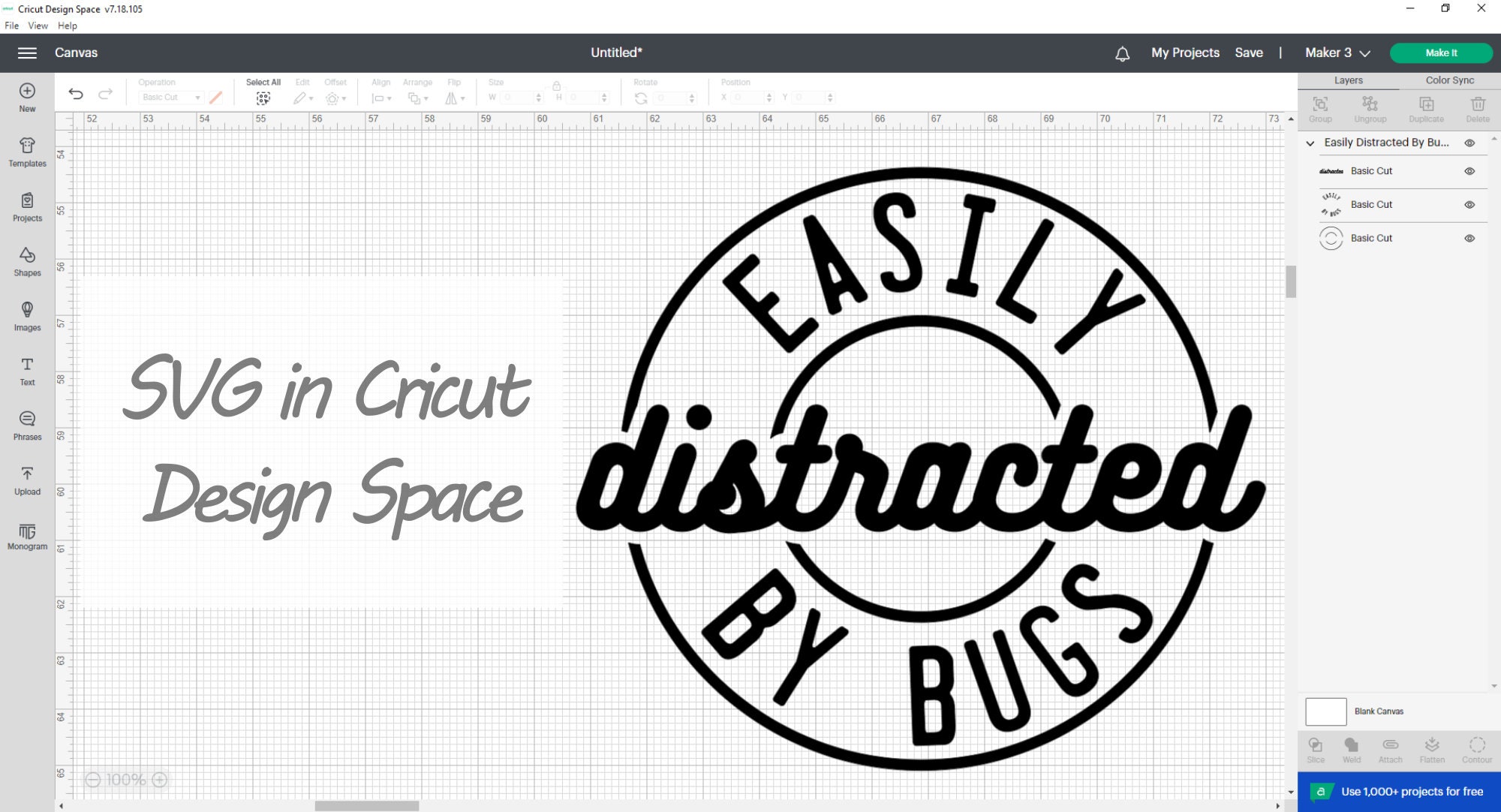 Bug Svg, Bug Png, Easily Distracted by Bugs, Phrase, Bug T Shirt Design ...